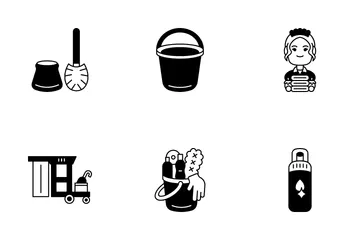 Cleaning Supplies Icon Pack