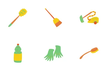 Cleaning Tools Icon Pack