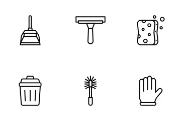Cleaning Tools Icon Pack