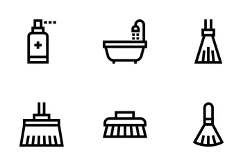 Cleaning Tools Icon Pack