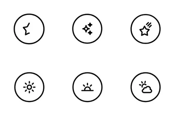 Estrella/Clima Paquete de Iconos