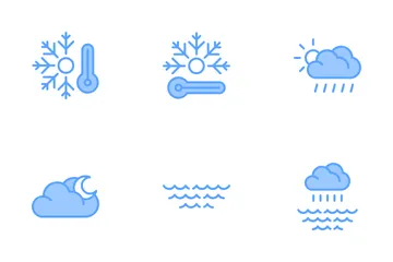 Clima en la nube Paquete de Iconos