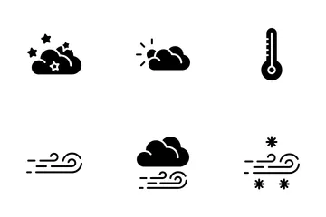 Clima en la nube Paquete de Iconos