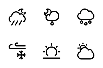 Clima y desastres Paquete de Iconos