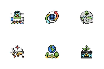 Climate Change And Environment Icon Pack