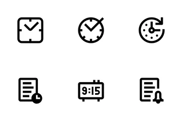 Clock Icon Pack