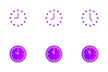 Clock Icon Pack