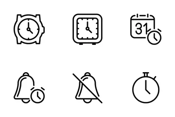 Clock Icon Pack