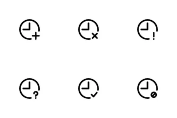 Clock Schedule Icon Pack