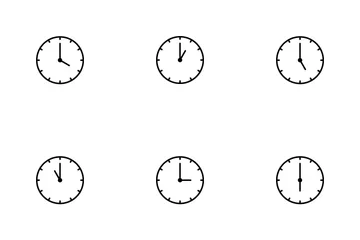 Clocks Line Icon Pack