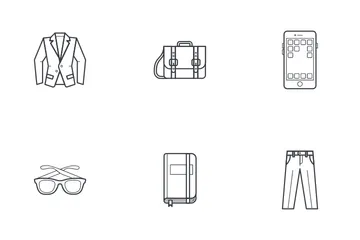 Clothes And Accessories - Man Icon Pack