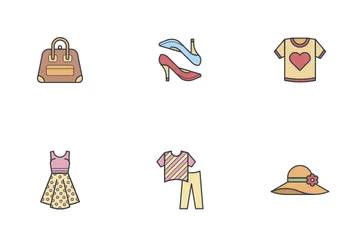 Clothes And Accessories - Woman Icon Pack
