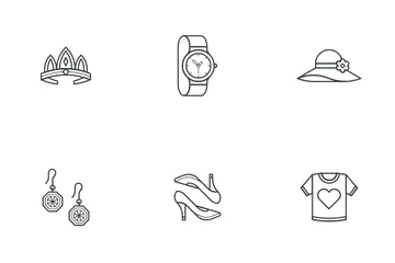 Clothes And Accessories - Woman Icon Pack