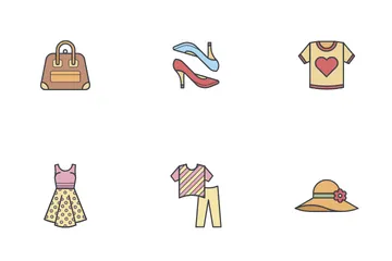 Clothes And Accessories - Woman Icon Pack