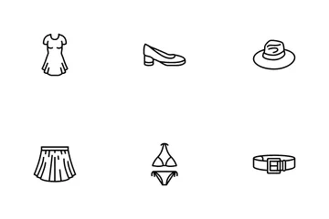 Clothes And Wearing Accessories Icon Pack