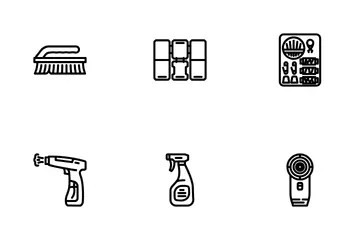 Clothes Care Laundry Ironing Icon Pack