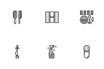 Clothes Care Laundry Ironing Icon Pack