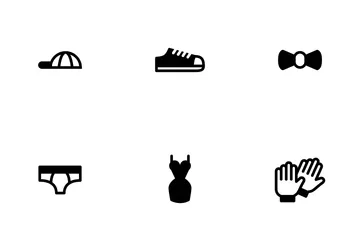 Clothes Fill Icon Pack