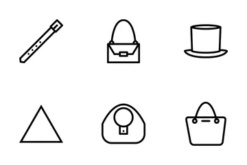 Clothes Outline Icon Pack