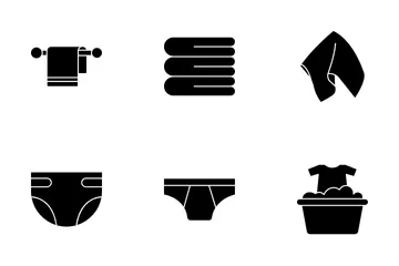 Clothes Washing Icon Pack