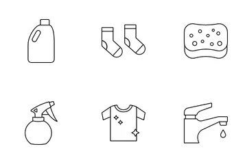 Clothes Washing Icon Pack