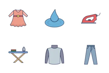 Clothes Washing Icon Pack