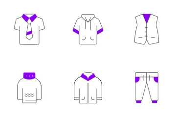 Clothing Accessories Icon Pack