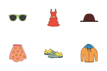 Clothing Doodles Icon Pack