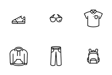 Clothing Male Fashion Icon Pack