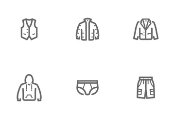 Clothing Man Icon Pack