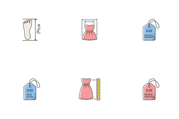 Clothing Sizes Icon Pack