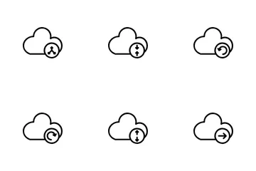 Cloud Arrows Icon Pack
