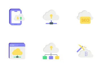 Cloud & Cloud Computing Icon Pack