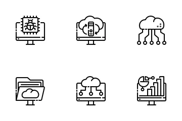 Cloud Computer Icon Pack
