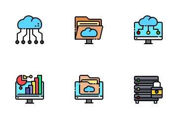 Cloud Computer Icon Pack
