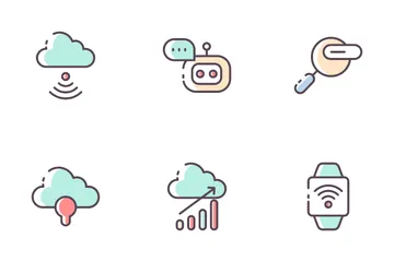 Cloud Computer Icon Pack