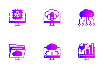 Cloud Computer Icon Pack