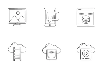 Cloud computing Pack d'Icônes