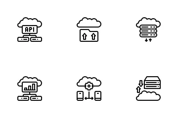 Cloud computing Pack d'Icônes