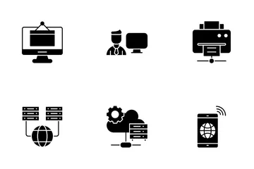 Cloud Computing And Big Data Icon Pack