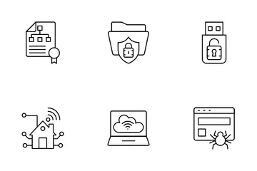 Informatique en nuage et mégadonnées Pack d'Icônes