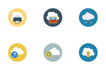 Cloud Computing Flat Icons Icon Pack
