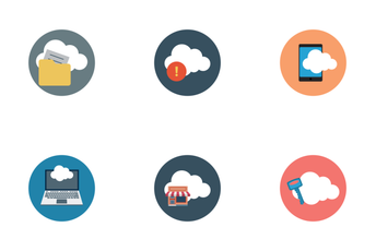 Cloud Computing Flat Icons Icon Pack