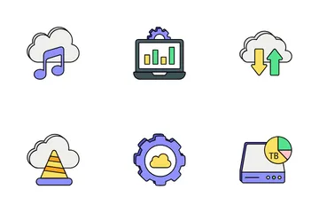 Cloud & Cloud Computing Icon Pack