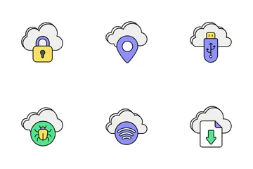 Cloud & Cloud Computing Icon Pack