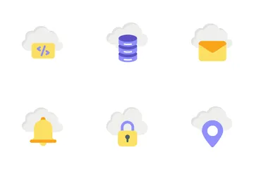 Cloud & Cloud Computing Icon Pack