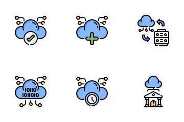 Cloud Computing Network Icon Pack