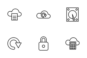 Cloud Computing-Netzwerk Symbolpack