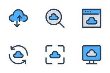 Informatique en nuage Vol-1 Pack d'Icônes