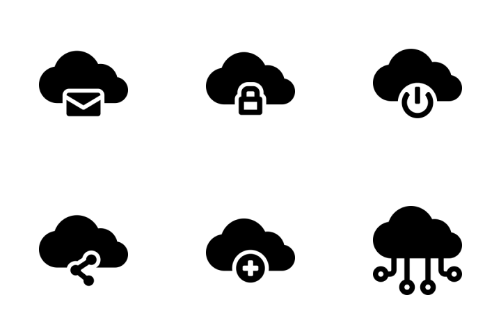 Cloud Connection Icon Pack - Colored Outline Icons - Iconscout